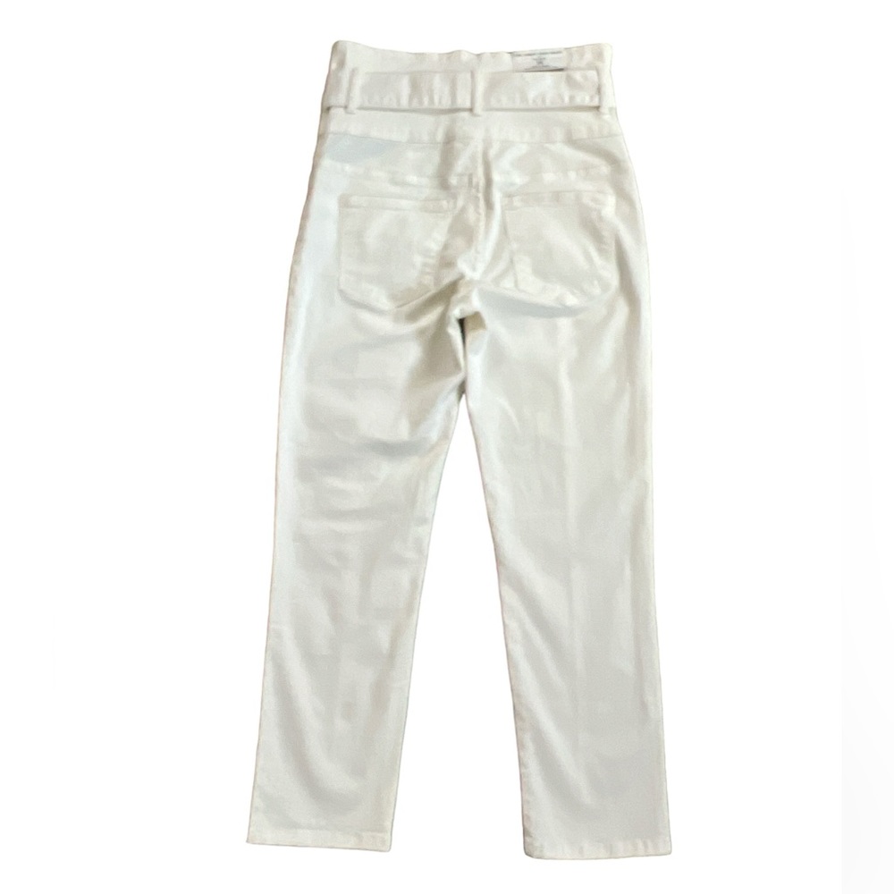 Zara Off White The Fancy Slim Fit High Waist Casual Pants Size: 2 NEW - Picture 6 of 13